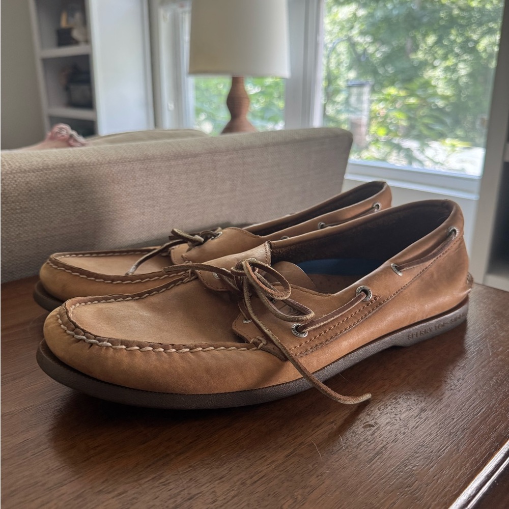 Sperry Men's Brown Leather Boat Shoes